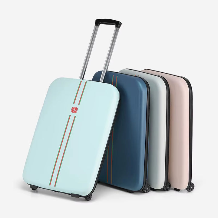 Folding Trolley Case, 20-Inch and 24-Inch Luggage for Business Trips, Traveling, and Lightweight and Foldable Suitcase