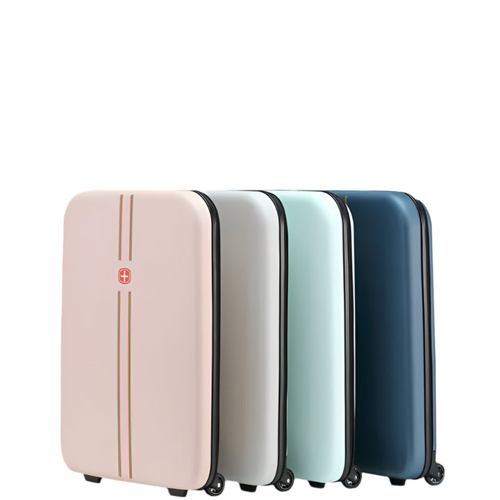 Folding Trolley Case, 20-Inch and 24-Inch Luggage for Business Trips, Traveling, and Lightweight and Foldable Suitcase