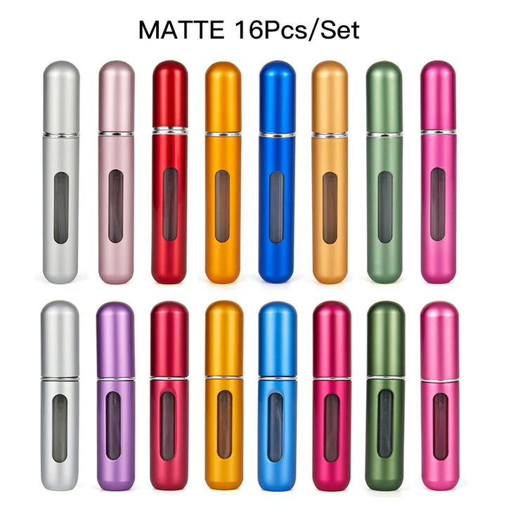 Perfume Bottle Set 8Ml 5Ml Refillable Bottle with Spray Pump Empty Cosmetic Containers Travel Atomizer Bottle Free Shipping