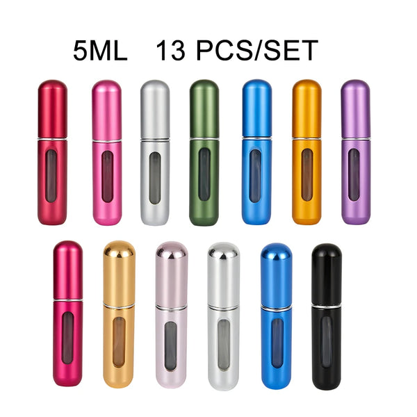 Perfume Bottle Set 8Ml 5Ml Refillable Bottle with Spray Pump Empty Cosmetic Containers Travel Atomizer Bottle Free Shipping